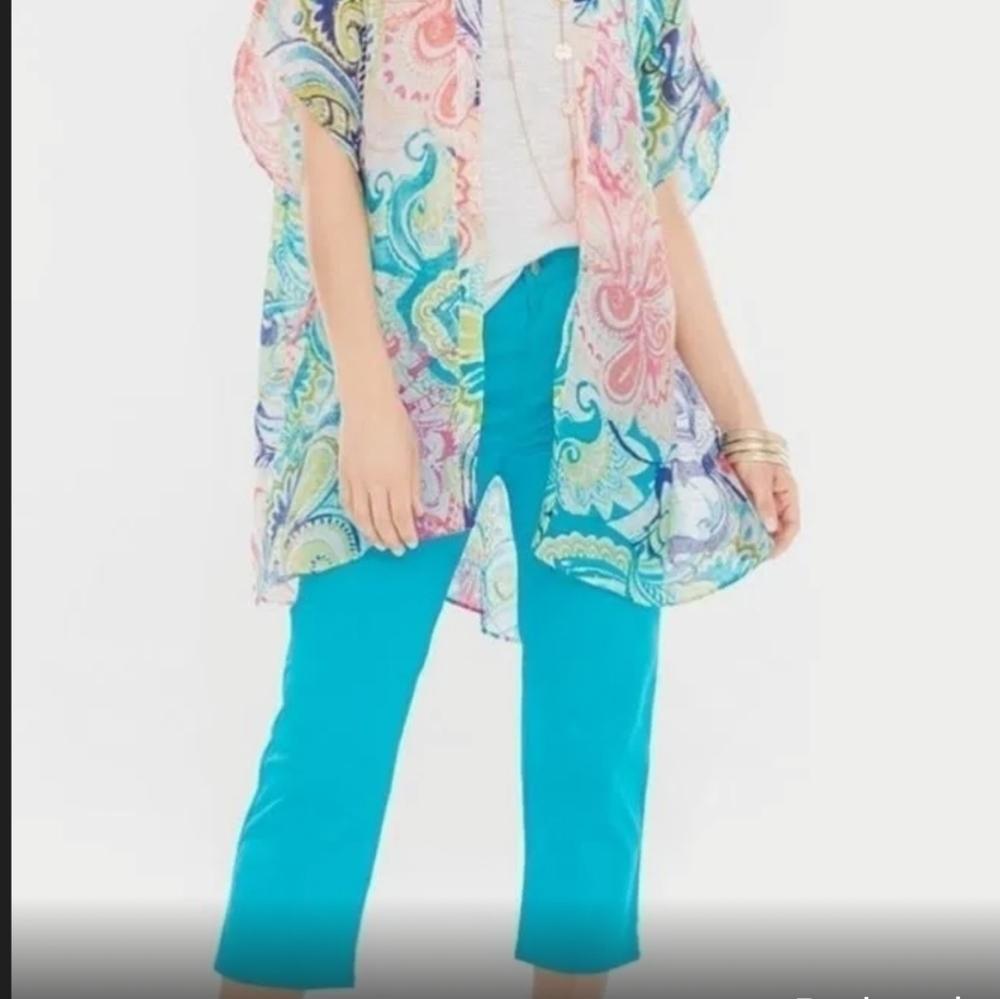 Chico's So Slimming Brigitte High-Slit Slim Crops